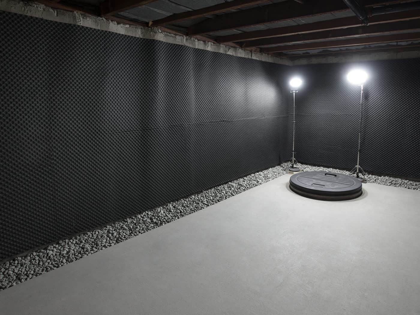 Finished interior basement waterproofing