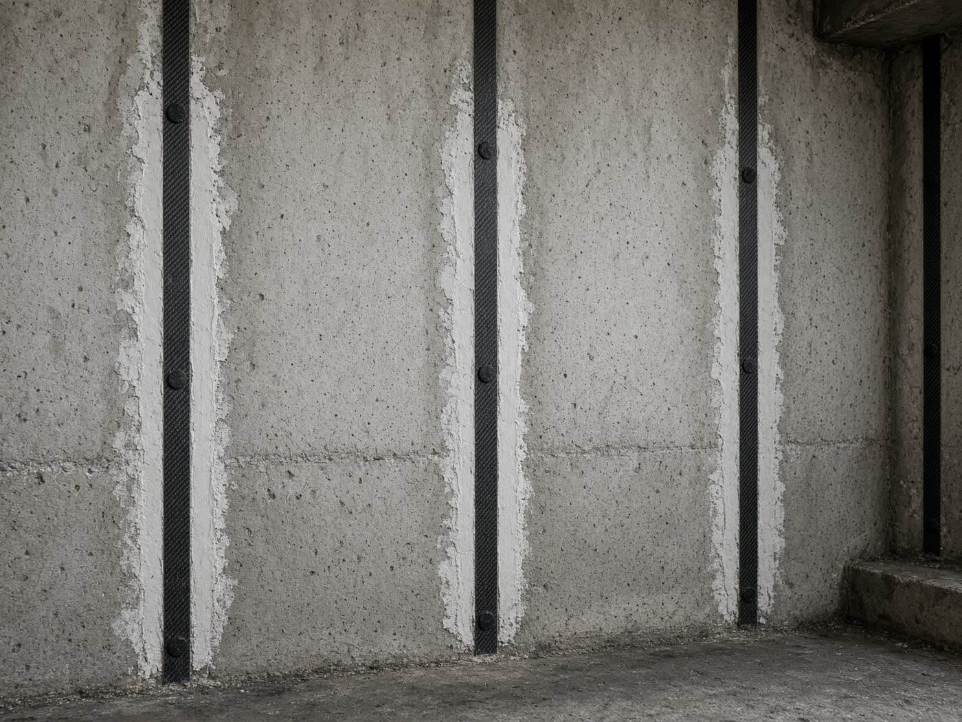 Repaired foundation wall